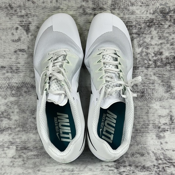 NIB No Lid‎ Nike Zoom Rival Multi Track Spikes White Black Men\'s 14 FZ9664-102 main image 9